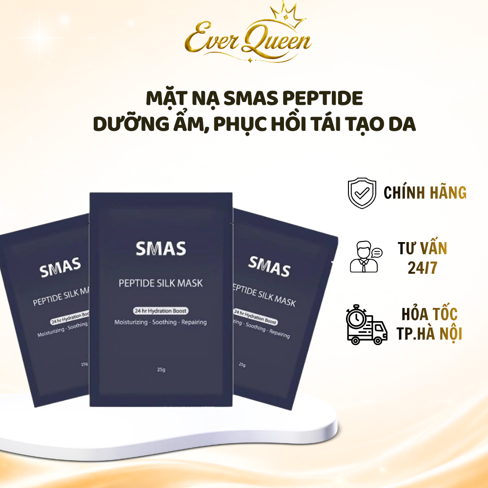 Mặt Nạ SMAS Peptide Silk Mask Cấp Ẩm Phục Hồi Da - Ever Queen