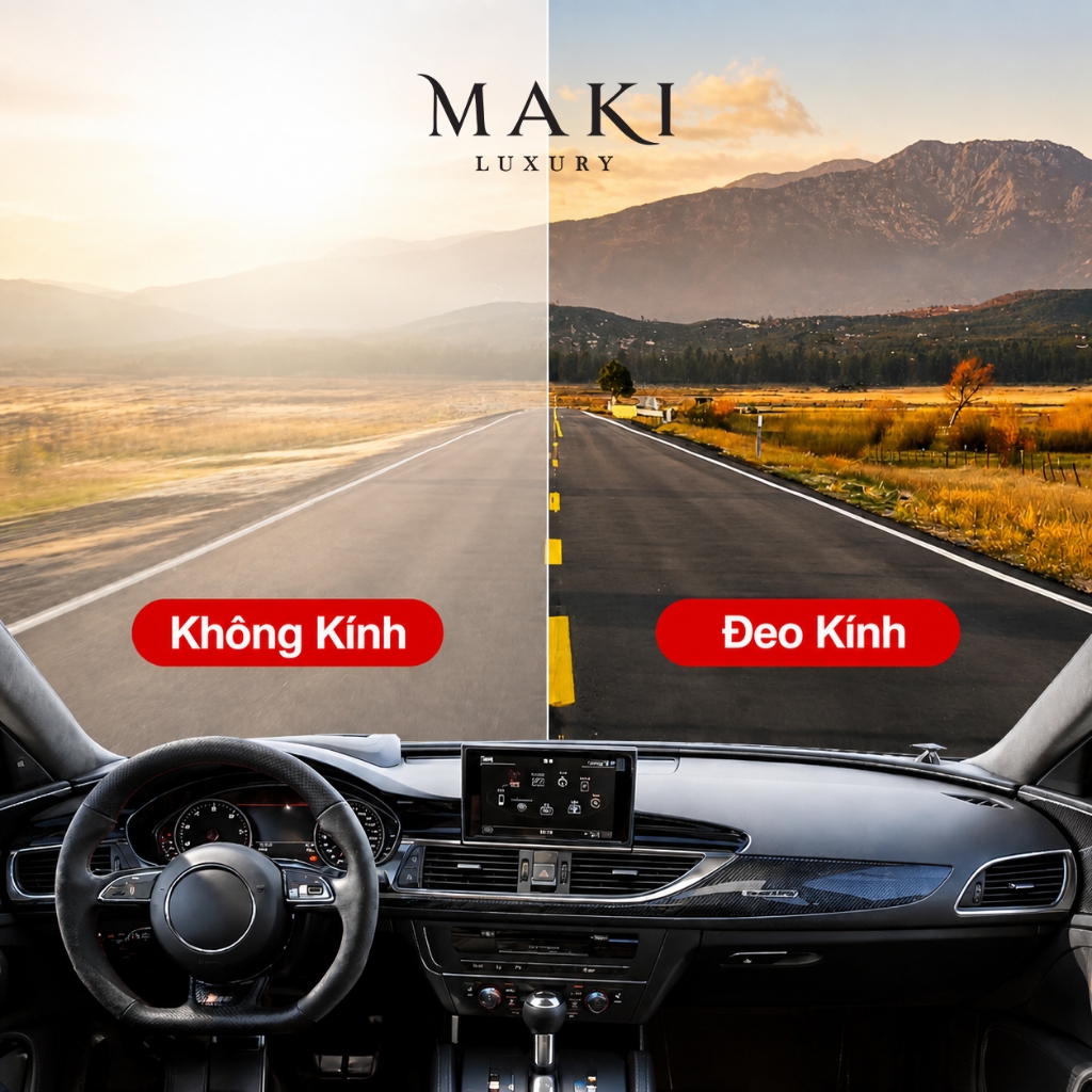 Kính Râm Thời Trang Nam Nữ Hiện Đại Dễ Phối Cho Mọi Phong Cách - Maki Luxury Unisex V1