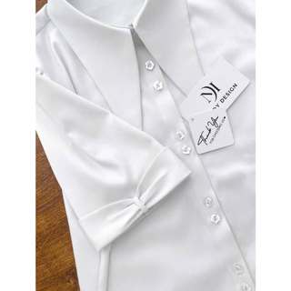 A178 - Áo sơ mi sơi tre tay tay nơ - Thiết kế cao cấp Mindy Design