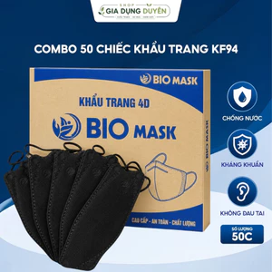 COMBO 50 CHIẾC KHẨU TRANG KF94 Mask chốnBIO bụi mịn cao cấp Hàn Quốc