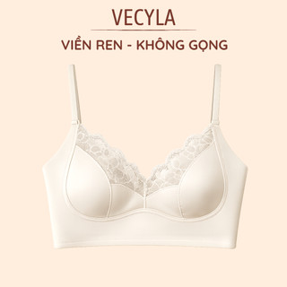 Áo bra nữ VECYLA 2 dây nâng ngực - Áo bra nâng vòng 1 gợi cảm - Bra su đúc viền ren quyến rũ B 614/ B 607