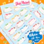 set 18 nhãn vở thiết kế theo môn học