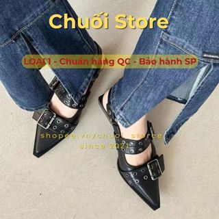 Giày lolita nữ da PU tổng hợp dệt vải đế cao su thanh lịch nữ tính sang trọng nổi bật