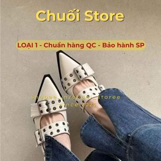 Giày lolita nữ da PU tổng hợp dệt vải đế cao su thanh lịch nữ tính sang trọng nổi bật