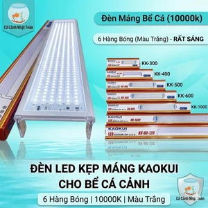 Đèn Led Kẹp Máng KaoKui 6 hàng bóng ánh sáng 10000k (Rất Sáng) Cho Bể Cá Cảnh