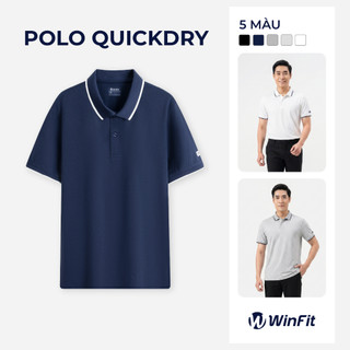 Áo Polo Nam Winfit dệt vân nổi QuickDry nhanh khô, bề mặt mịn, thoáng khí, mặc thoải mái, không gây thô ráp WPL003