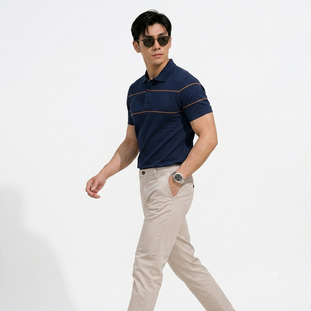 Áo Polo H1 Nam Cổ Sơ Mi AZ FASHION Cao Cấp Áo Thun Nam  CVC Diamond Co Giãn Phối Lé Ngực Sang Trọng