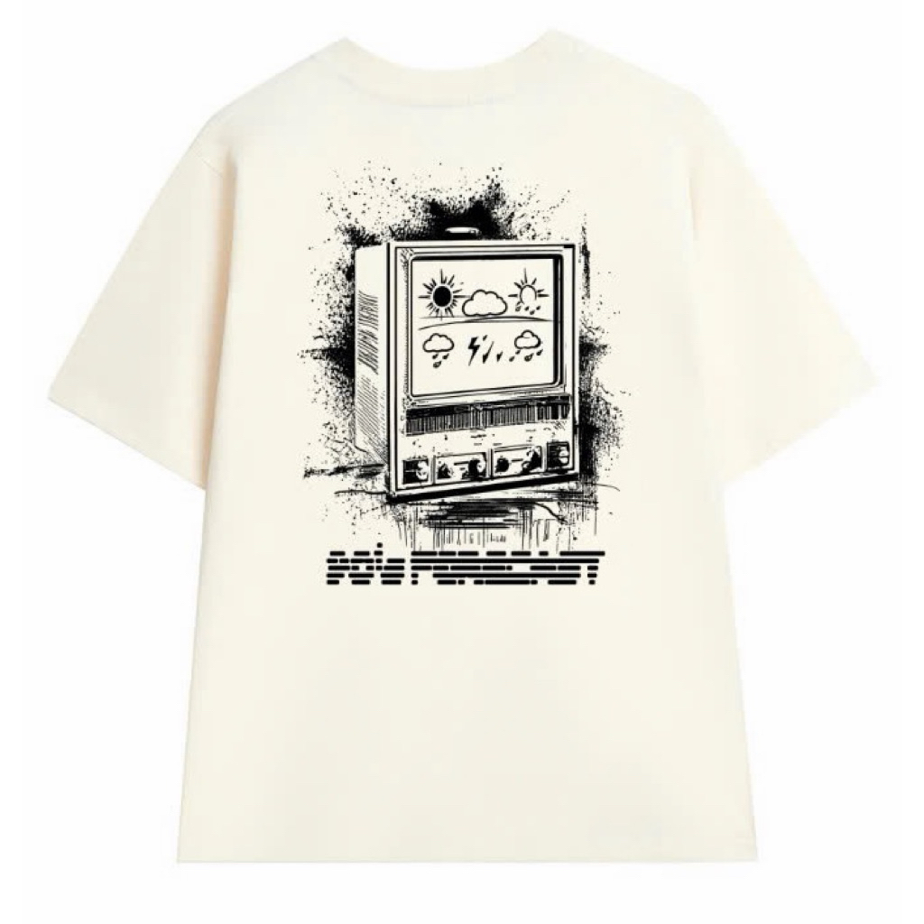 Áo Thun Unisex WETHE Hộp Thời Tiết / Cotton 2 Chiều Dày Dặn / Màu Đen, Kem, Xám