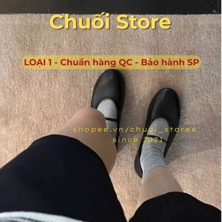 Giày bệt nữ da PU tổng hợp dệt vải đế cao su dễ mang ôm chân vừa vặn êm ái nữ tính