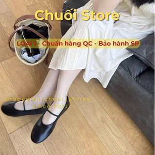 Giày bệt nữ da PU tổng hợp dệt vải đế cao su dễ mang ôm chân vừa vặn êm ái nữ tính