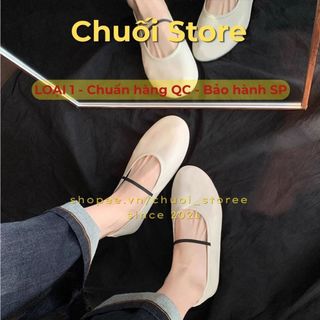 Giày bệt nữ da PU tổng hợp dệt vải đế cao su cao cấp dễ đi đơn giản xinh xắn
