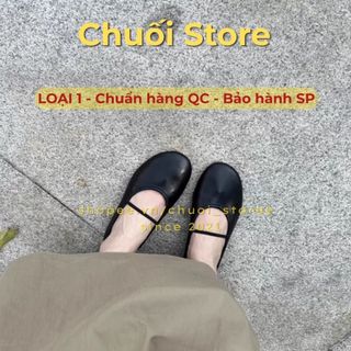 Giày bệt nữ da PU tổng hợp dệt vải đế cao su dễ mang ôm chân vừa vặn êm ái nữ tính