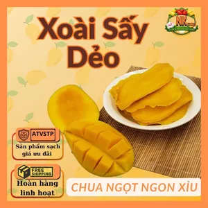 500Gr Xoài Sấy Dẻo Chua ngọt, trái cây sấy dẻo, xoài sấy dẻo không ớt món ăn vặt Ngon Và Tốt