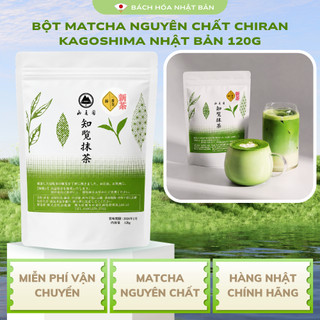 Bột Matcha Chiran Kaghoshima M70 Gói 120g 200g Thơm Hương Lá Trà Non Nhật Bản Unami Dịu Nhẹ Ngọt Hậu