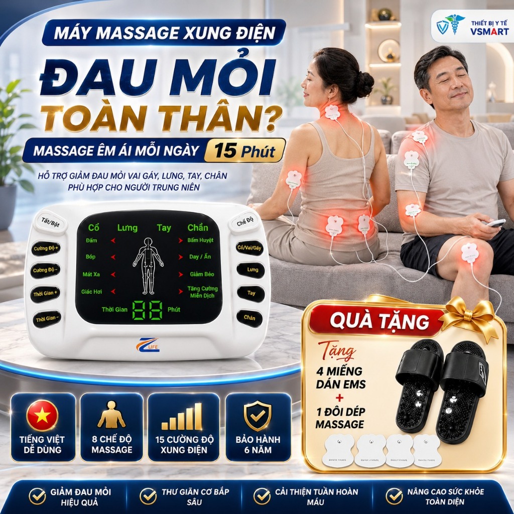 Máy Massage Xung Điện Trị Liệu Toàn Thân Z310 Z311, Máy Massage Cổ Vai Gáy Lưng Cầm Tay Mini Tại Nhà