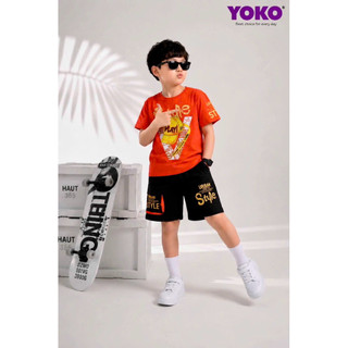 Đồ Bộ Bé Trai  từ 13-27Kg  Thun Cotton 4 Chiều Cao Cấp Mịn Mát đi chơi đi học  Cho Bé Trai - hãng YOKO