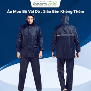 Áo Mưa Bộ Vải Dù , Siêu Bền Không Thấm Nước size từ 45 KG tới 90kg, BỘ XỊN