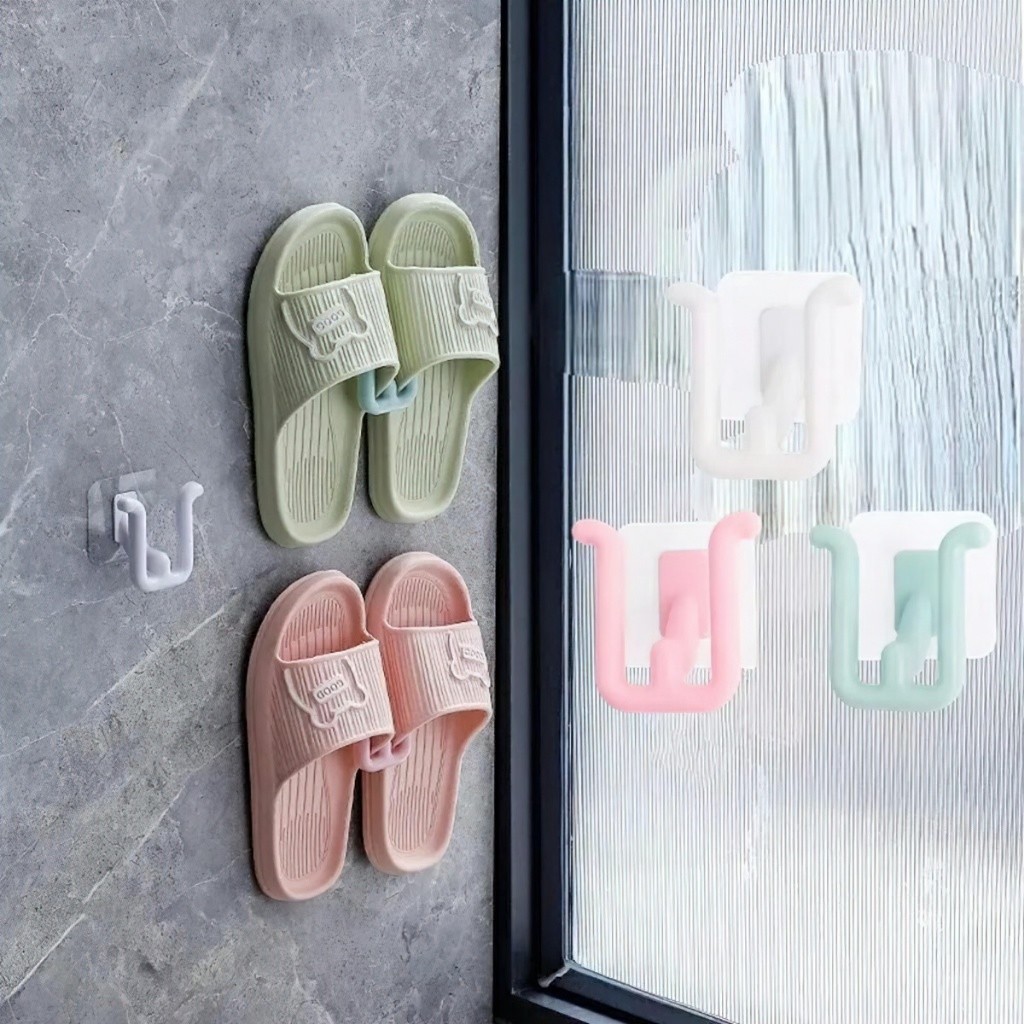 COMBO 5 Móc treo giày dép chữ W dán tường đa năng, tiện lợi