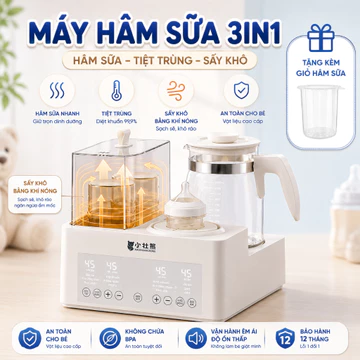Máy Tiệt Trùng Sấy Khô XIAOZHUANGXIONG, Máy Hâm Sữa, Đun Nước, Tiệt Trùng, Lắc Sữa, Pha Sữa Cho Bé