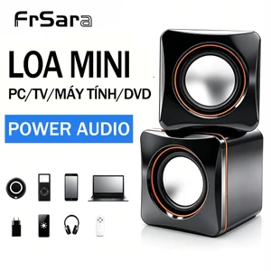 Loa máy tính, loa mini, bass siêu mạnh, âm trầm khỏe, thích hợp dùng cho PC, laptop trên bàn.