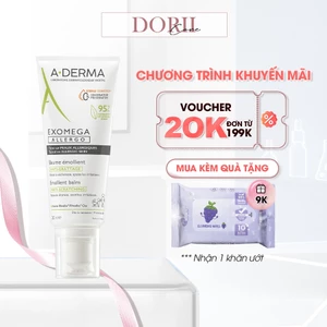 A-Derma Kem Dưỡng Ẩm Cho Da Khô, Da Cơ Địa & Da Dị Ứng Exomega Allergo Emollient Balm tặng khăn giấy