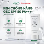 Kem Chống Nắng Nâng Tone Hàn Quốc GSC SPF 50+ / PA+++ - Phổ Rộng Dạng Vật Lý Lai Hóa Học Triple Sun Block 50ml - GC030A — ảnh 2