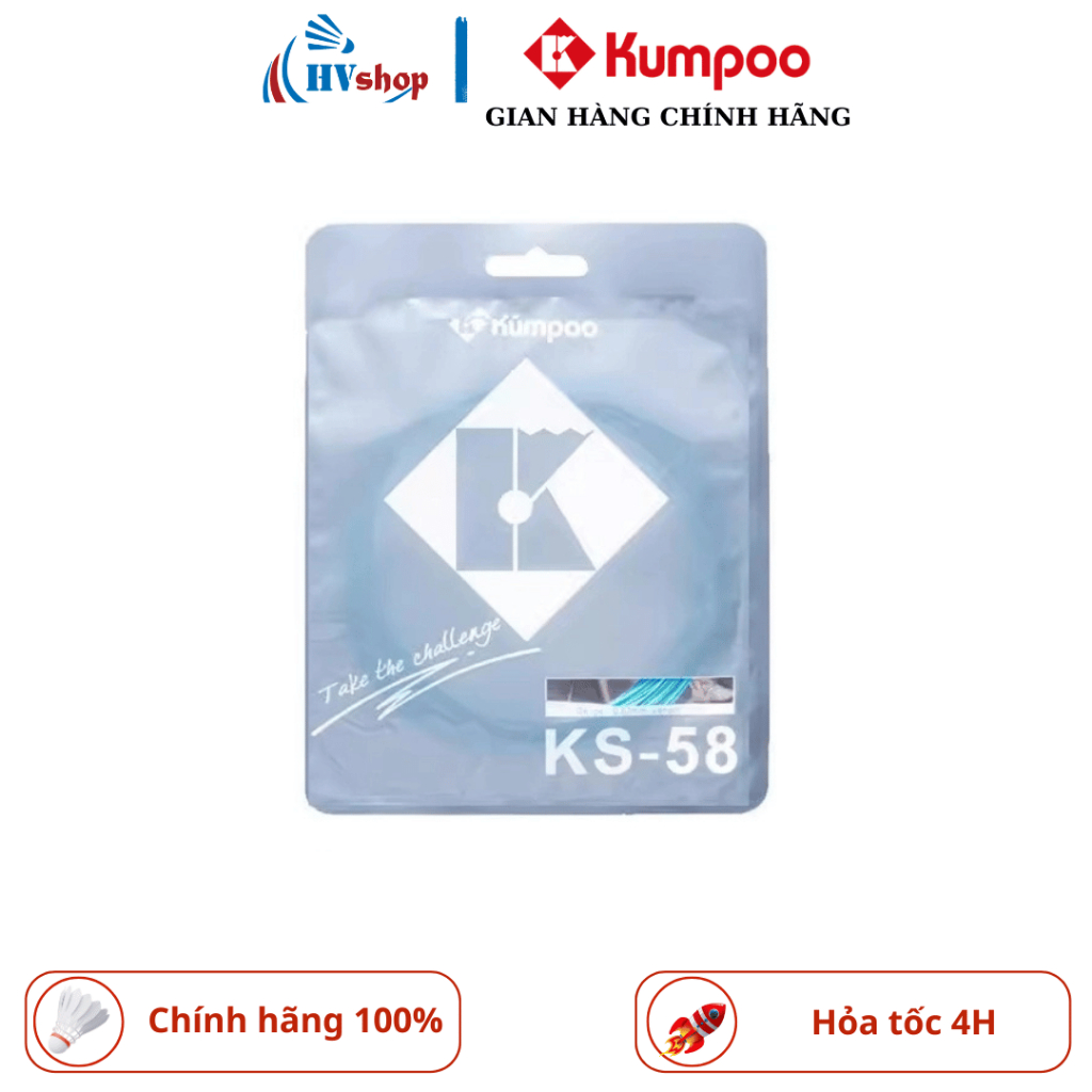 Cước cầu lông Kumpoo KS58 chính hãng, độ dày 0.71mm, thiên về kiểm soát - HVShop
