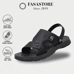 Dép Nam Quai Hậu FASASTORE Đế Mềm Êm Ái Chống Trượt Đi Làm Đi Chơi Bền Đẹp