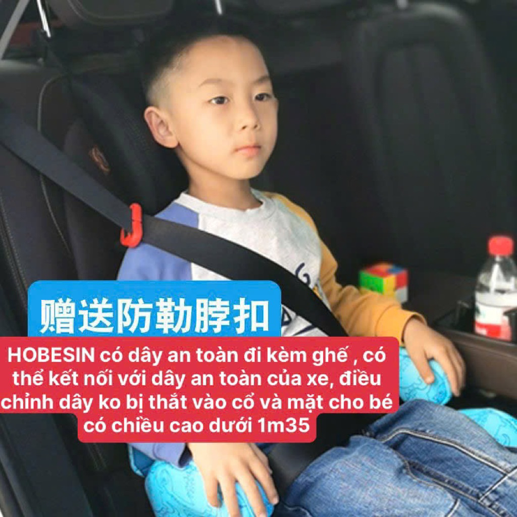 Ghế ngồi ô tô cho bé ULOP/HOBESIN chính hãng chuẩn ISOFIX dùng cho bé 3-12 tuổi có tựa lưng, tay an toàn thể gấp gọn ..