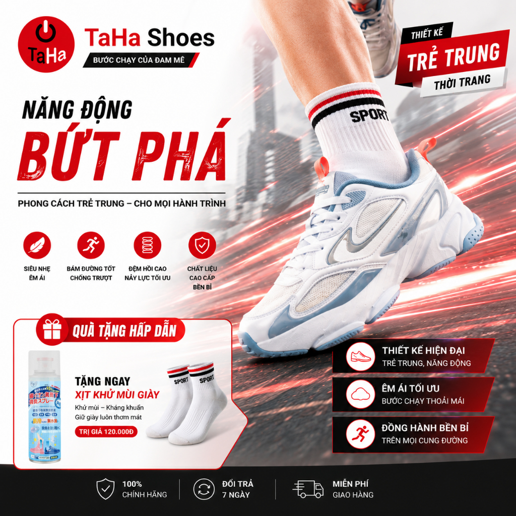 Giày Thể Thao Lituo Sport Êm Ái, Bền Bỉ - PH0044