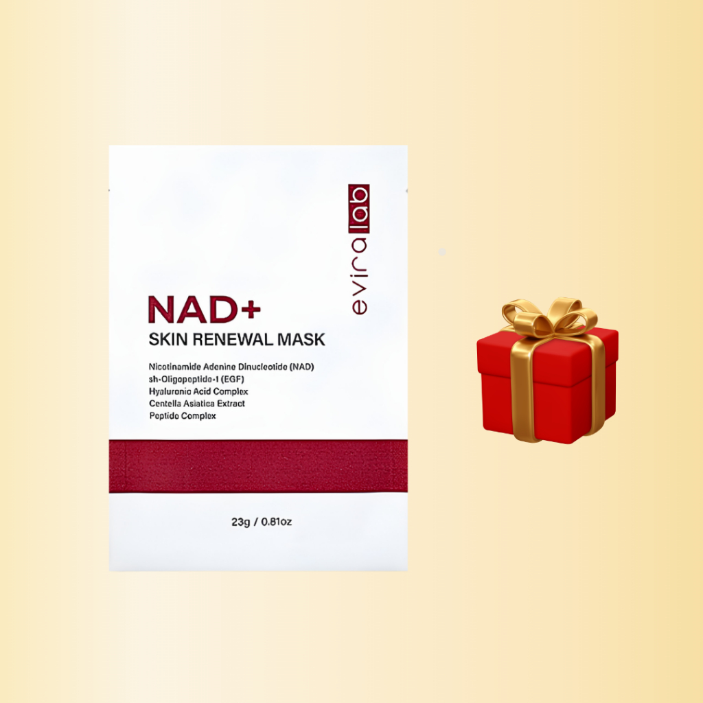 Q31_(KÈM QUÀ) Mặt nạ tái tạo da eviralab NAD+ Skin Renewal Mask (1 Hộp/10 miếng)