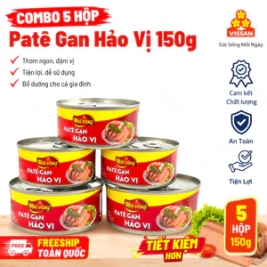 Patê Gan Hảo Vị Vissan – Date 2028, HSD 36 Tháng, Ăn Liền Tiện Lợi