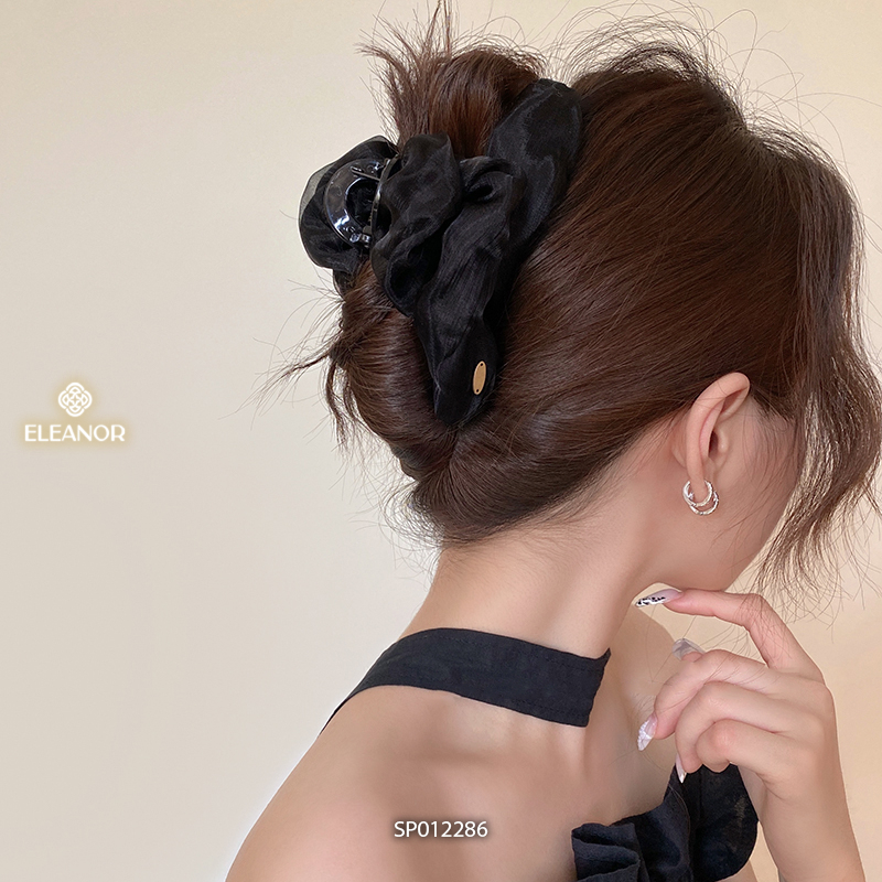 Kẹp tóc nữ Eleanor Accessories vải xếp dạng nhún đa dạng kiểu dáng phụ kiện tóc kẹp càng cua 12283