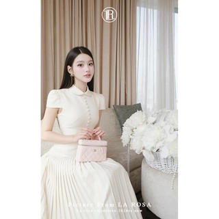 Váy Sơ Mi Tiểu Thư Xếp Ly Dáng Dài Tôn Dáng LA ROSA Phù Hợp Đi Làm, Đi Học Thanh Lịch V1478