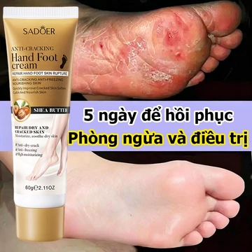 Kem Dưỡng Gót Chân Giảm Nứt Gót Chân Chai Sần Dưỡng Da Chân Và Tay Mềm Mịn SADOER Bơ Hạt Mỡ 60G Nứt Gót Chân Dưỡng Ẩm