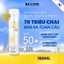 Xịt Chống Nắng Recipe Crystal Sun Spray, Xịt Khóa Nền Makeup 12h, Chống Nước, Chống Trôi 80ml -180ml