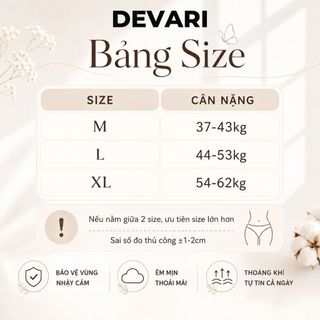 Quần Lót Nữ Cotton Cao Cấp Họa Tiết Dễ Thương, Quần Chip Nữ Cạp Vừa Ôm Mông Không Hằn Cấn DEVARI L6444