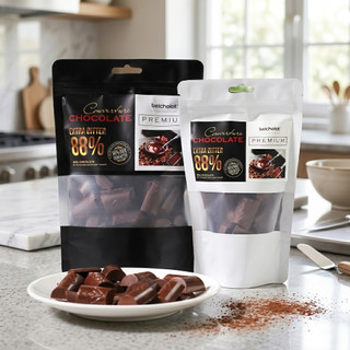 Socola Đen ExtraBitter 88% Cacao EasyHomemade Rất đắng Ít Ngọt Làm Bánh Ganache Bonbon Phủ Bánh L2
