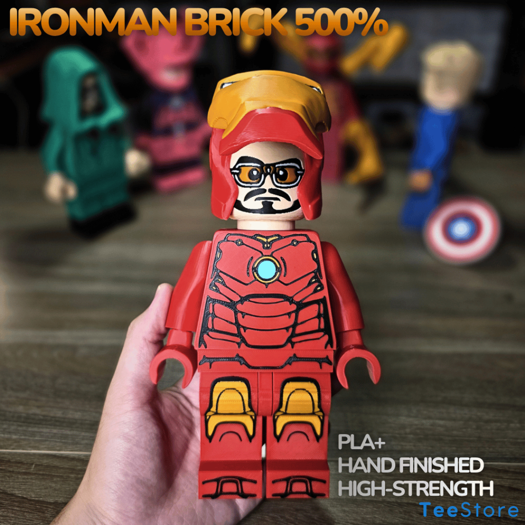[500%] Mô Hình Brick Người Sắt 23cm | Mega Figure 500% PLA+ Decor | Ma Vồ Collection