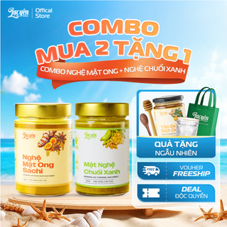 [Combo Nghệ Sachi + Mật Nghệ] Lạc Yên Foods - Nghệ Mật Ong Sachi và Mật Nghệ Chuối Xanh Quà Tặng