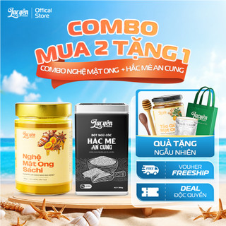 Combo Nghệ Sachi + Hắc Mè Lạc Yên Foods Gồm Nghệ Mật Ong Sachi + Hắc Mè An Cung  Kèm Quà