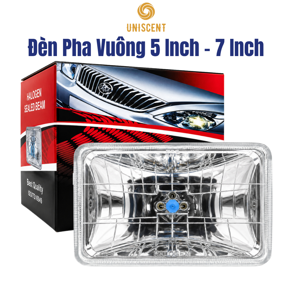 Đèn Pha Vuông Công Suất Cao Suzuki 5 Tạ/ Suzuki 500kg/ Suzuki Van/ 5in-7in 12-24v-100/130W