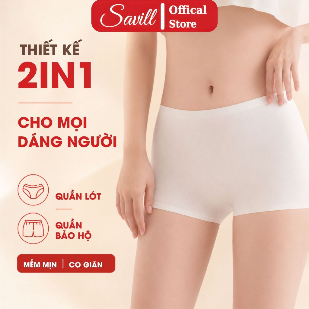 [ BST 2026 ] Quần su mặc váy thoáng mát, Quần đùi mặc trong váy ôm body, không lộ viền SAVILL V8205