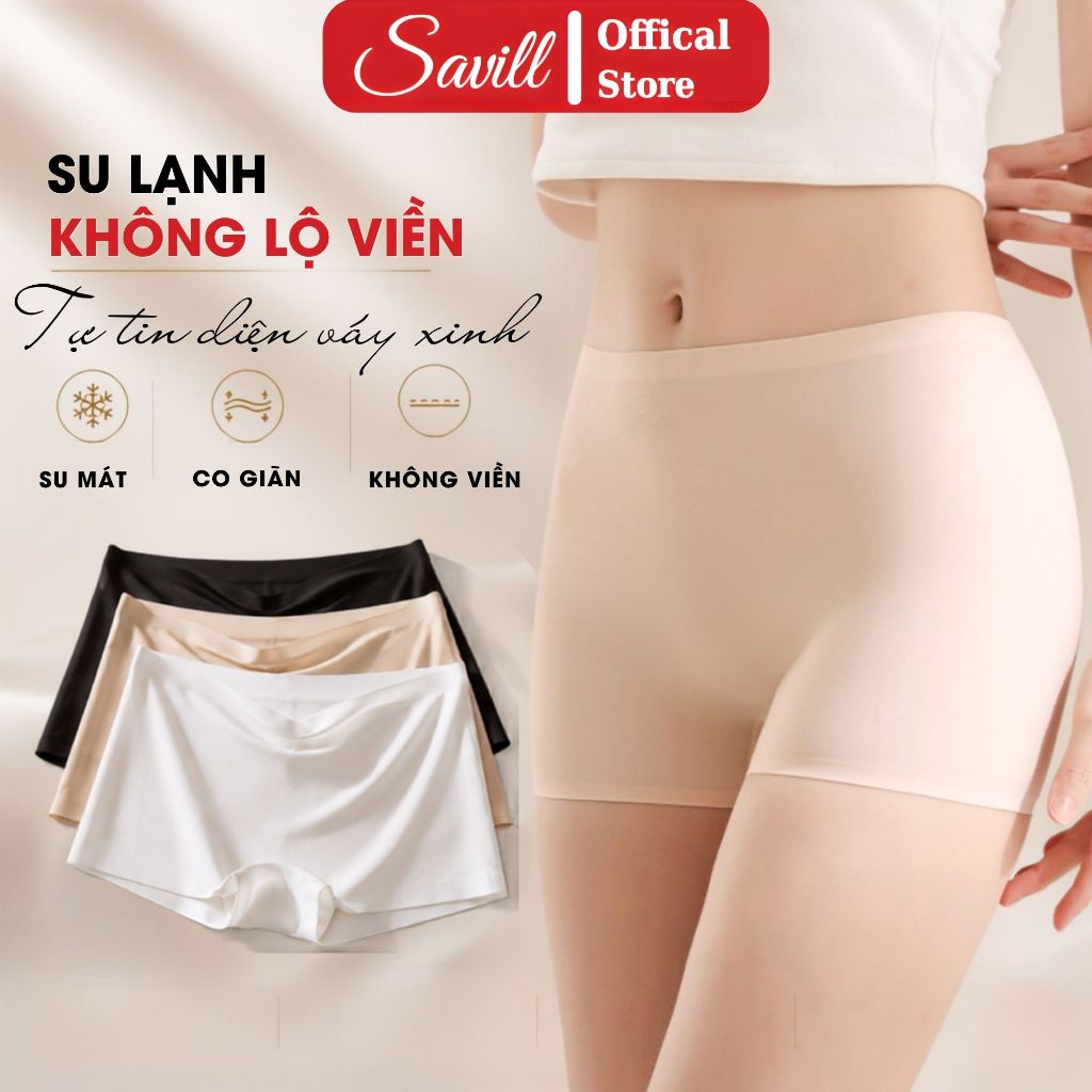 [ BST 2026 ] Quần su mặc váy thoáng mát, Quần đùi mặc trong váy ôm body, không lộ viền SAVILL V8205