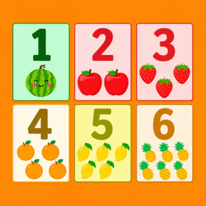Bộ 20 thẻ học ép plastic chủ đề số đếm mẫu mới Number Flashcards Size A5