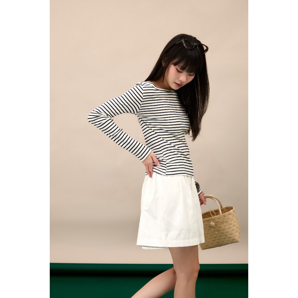 Quần short nữ dáng chữ a Miya Miều Est.2013 chất vải kaki cotton đứng form mặc hằng ngày