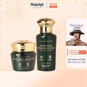 S12_[ KÈM QUÀ] Combo Tinh chất (q90)+ Kem dưỡng CHALLANS DE PARIS CRÈME DE BOTULINUM TOXIN(q91)
