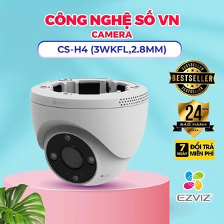 Camera WiFi bán cầu thông minh EZVIZ H4 2K (3MP) - Thẻ Nhớ Lên Đến 512GB, Nhìn Đêm 30m - Bảo Hành Chính Hãng 2 năm