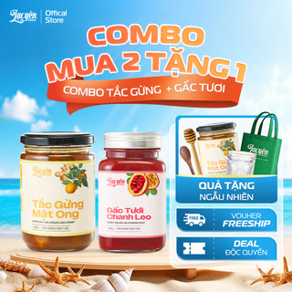 [Combo Tắc Gừng-Gấc] Lạc Yên Foods Gồm Tắc Gừng Mật Ong + Gấc Chanh Dây + Kèm Quà Tặng