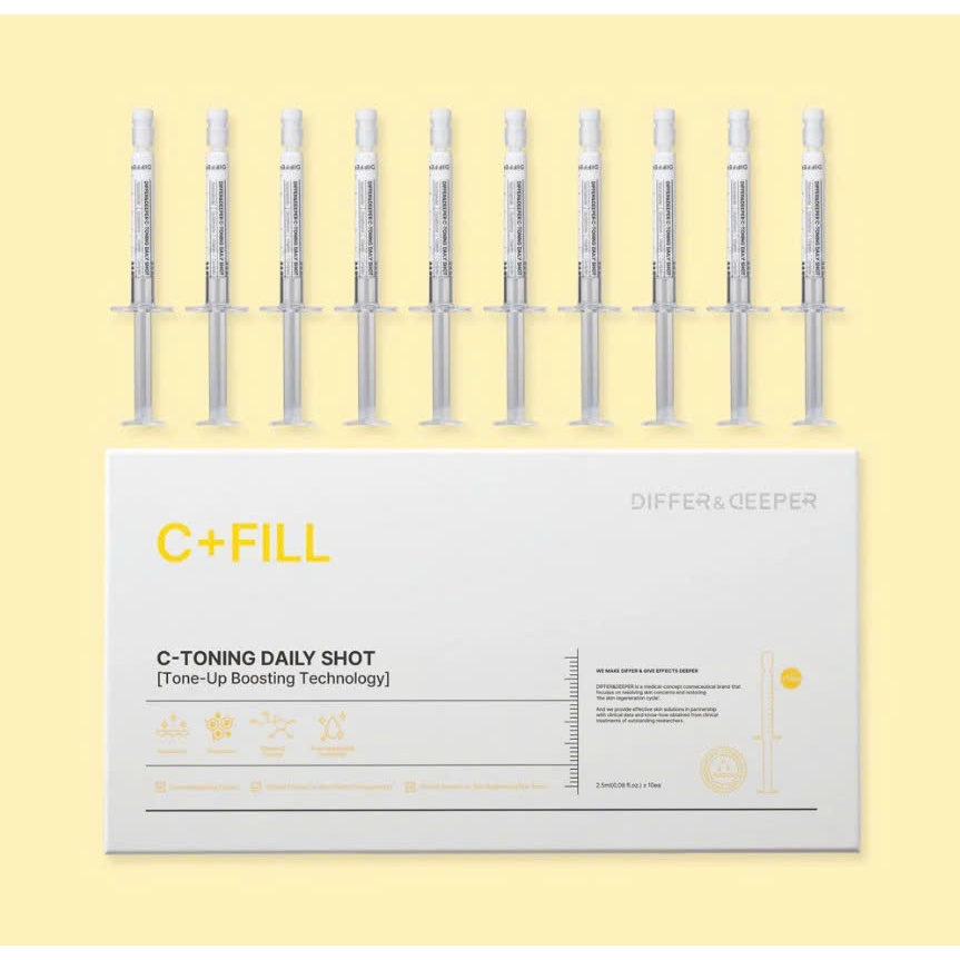 Q71_ Tinh chất làm trắng da C-Toning Daily Shot CFILL 2.5ml Differ&Deeper ( HỘP TO 10 ỐNG)